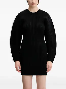 Sportmax: Чёрное платье 