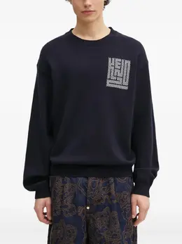 Kenzo: Синий свитер 