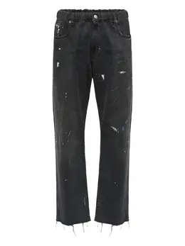 MM6 Maison Margiela: Рваные джинсы 