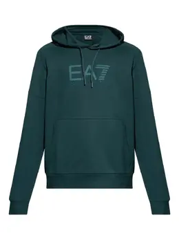 Ea7 Emporio Armani: Зелёная толстовка 
