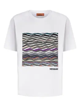 Missoni: Белая футболка 