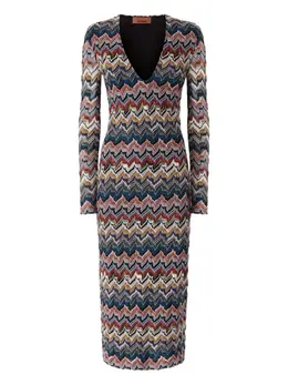 Missoni: Платье с длинным рукавом 