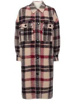 ISABEL MARANT: Пальто в клетку 