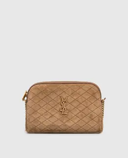 Saint Laurent: Бежевая сумка  Gaby