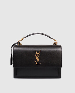 Saint Laurent: Чорні сумки  Sunset