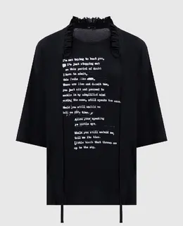 Ann Demeulemeester: Чорні футболки 