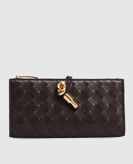 Bottega Veneta: Коричневый кошелёк 