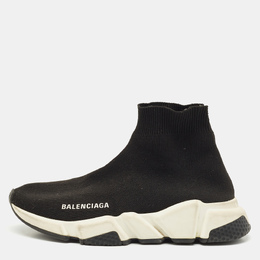 Balenciaga: Чёрные кроссовки  Speed