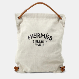 Hermes: Бежевый рюкзак 