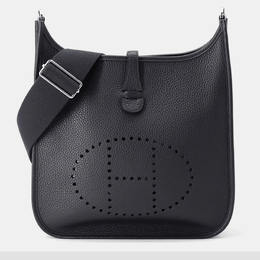 Hermes: Чёрная сумка через плечо 