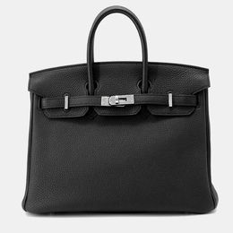 Hermes: Чёрная сумка  Birkin 25