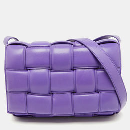 Bottega Veneta: Фиолетовая сумка  Intreccio