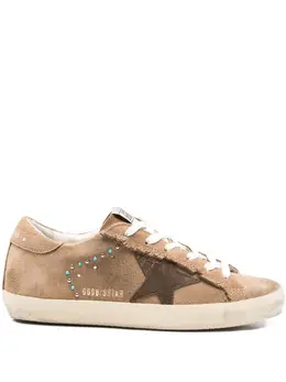 Golden Goose: Коричневые кроссовки  Super Star