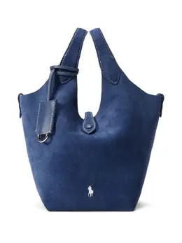 Polo Ralph Lauren: Синяя сумка-шоппер 