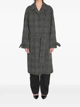 Balenciaga: Чёрное пальто 