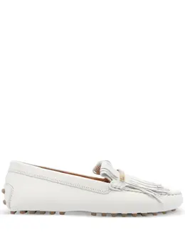 Tod's: Белые лоферы 