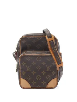 Louis Vuitton Pre-Owned: Коричневая сумка через плечо 