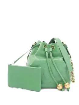 CHANEL Pre-Owned: Зелёная сумка 