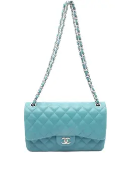 CHANEL Pre-Owned: Голубая сумка 