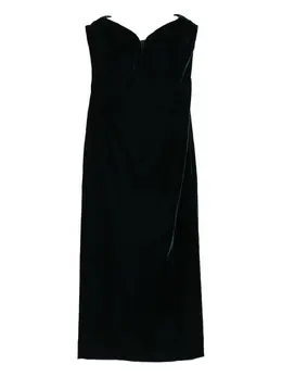 Mugler: Бархатное платье 