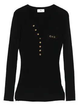 Elisabetta Franchi: Чёрный топ 