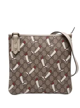 Gucci Pre-Owned: Коричневая сумка через плечо 