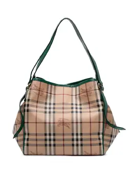 Burberry Pre-Owned: Коричневая сумка-шоппер 