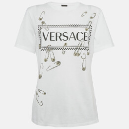 Versace: Белая футболка 