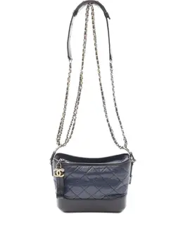 CHANEL Pre-Owned: Синяя сумка через плечо 