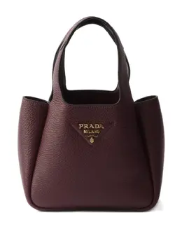 Prada: Бордовая сумка 