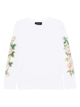 Simone Rocha: Футболка с растительным принтом 