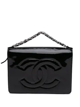 CHANEL Pre-Owned: Чёрный клатч 