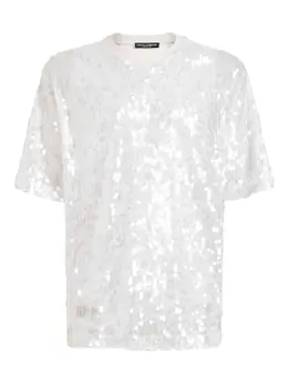 Dolce & Gabbana: Футболка  T с блёстками