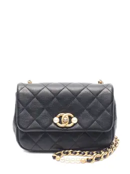 CHANEL Pre-Owned: Чёрная сумка 