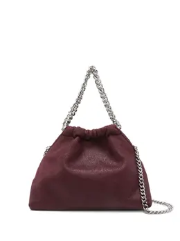 Stella McCartney: Бордовая сумка-шоппер  Falabella