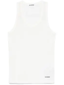 Jil Sander: Хлопковая майка 