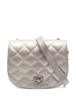 CHANEL Pre-Owned: Серебристая сумка 