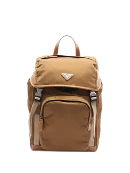 Prada Pre-Owned: Коричневый рюкзак 