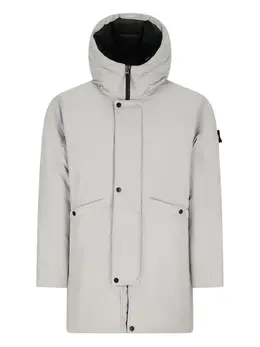 Stone Island: Пуховик с капюшоном 