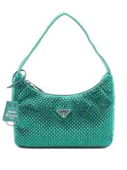 Prada Pre-Owned: Зелёная сумка 