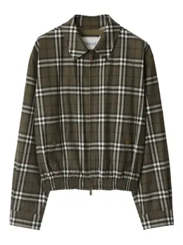 Burberry: Зелёная куртка 