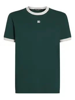 Dolce & Gabbana: Тёмная футболка  T