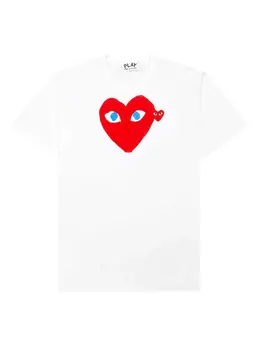 Comme Des Garçons Play: Футболка  Heart с принтом