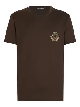 Dolce & Gabbana: Коричневая футболка  T