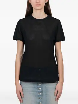 Courrèges: Футболка в сетку 