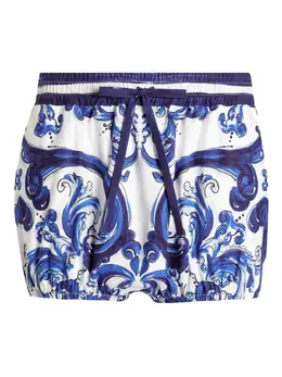 Dolce & Gabbana: Шорты  Majolica с принтом