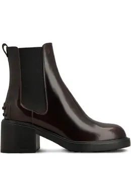 Tod's: Бордовые ботинки 