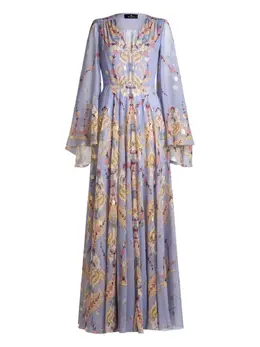 ETRO: Фиолетовое платье 