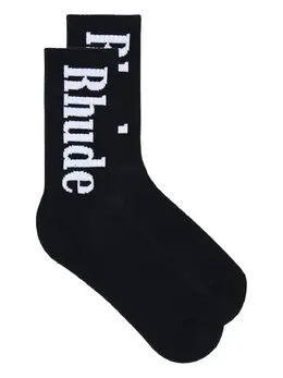RHUDE: Чёрные носки 