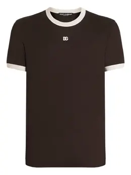 Dolce & Gabbana: Коричневая футболка  T
